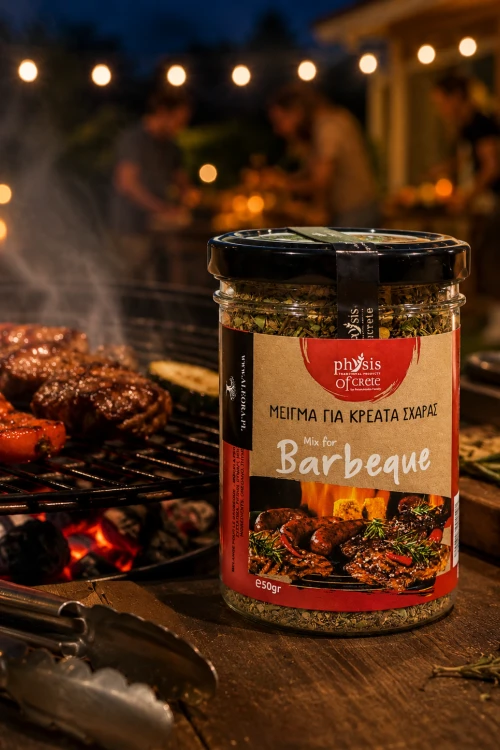 Przyprawa BBQ z Krety do marynowania wieprzowiny i jagnięciny przed grillowaniem