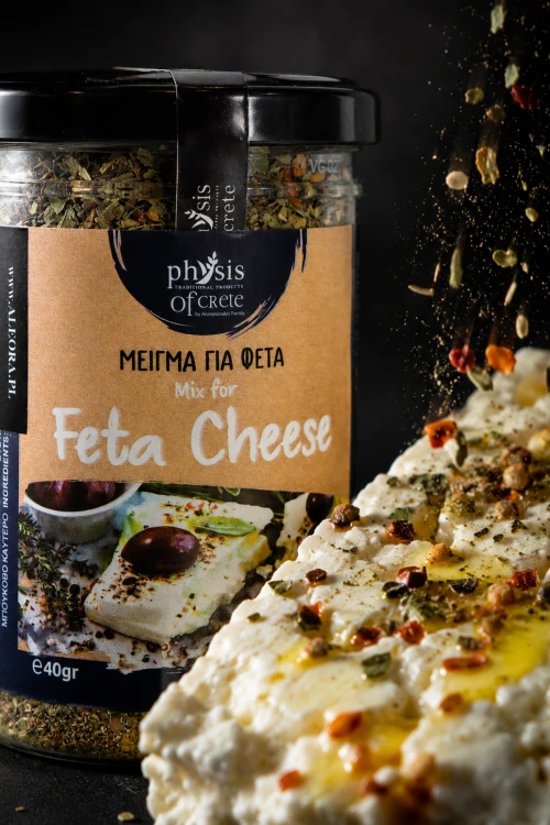 Mix ziół do sera feta z Krety w aranżacji z serem feta