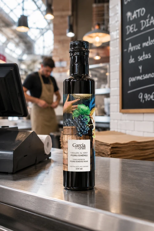 Ocet García de la Cruz z oliwą extra virgin jako dressing do sałatki