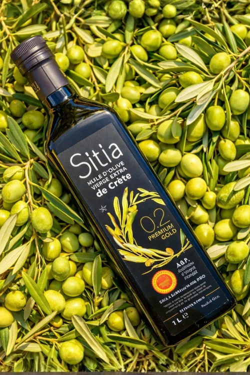 Butelka oliwy Extra Virgin Sitia 0,2% 1 l z Krety